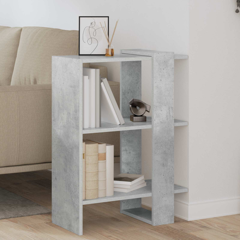 Półka na książki Betonowy szary 52 x 25 x 71,5 cm