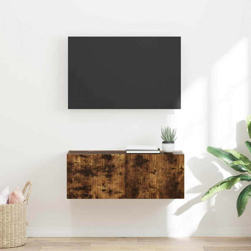 Szafka pod telewizor Dąb wędzony 78,5 x 31 x 29,5 cm