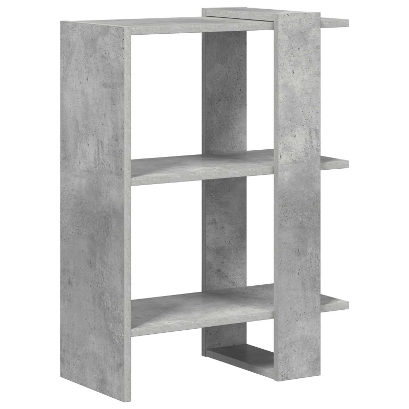 Półka na książki Betonowy szary 52 x 25 x 71,5 cm