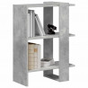 Półka na książki Betonowy szary 52 x 25 x 71,5 cm
