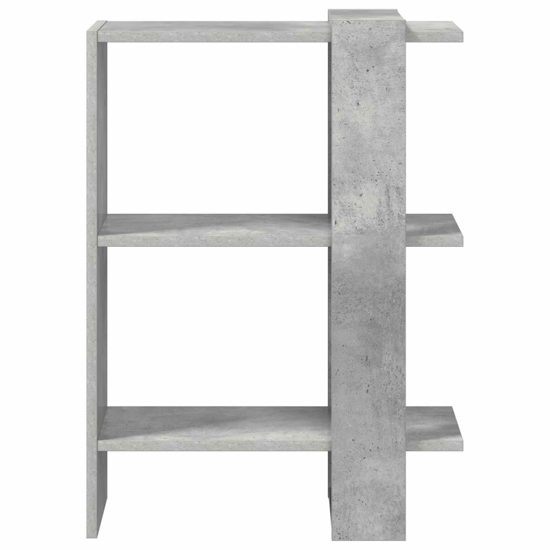 Półka na książki Betonowy szary 52 x 25 x 71,5 cm