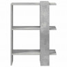 Półka na książki Betonowy szary 52 x 25 x 71,5 cm