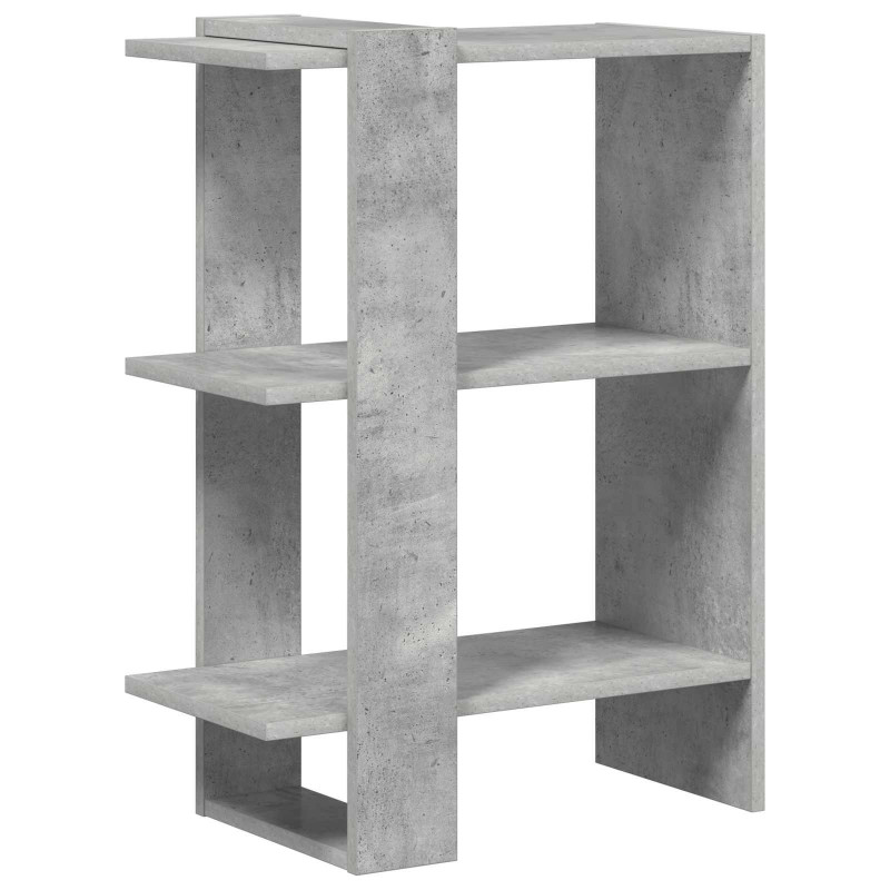 Półka na książki Betonowy szary 52 x 25 x 71,5 cm