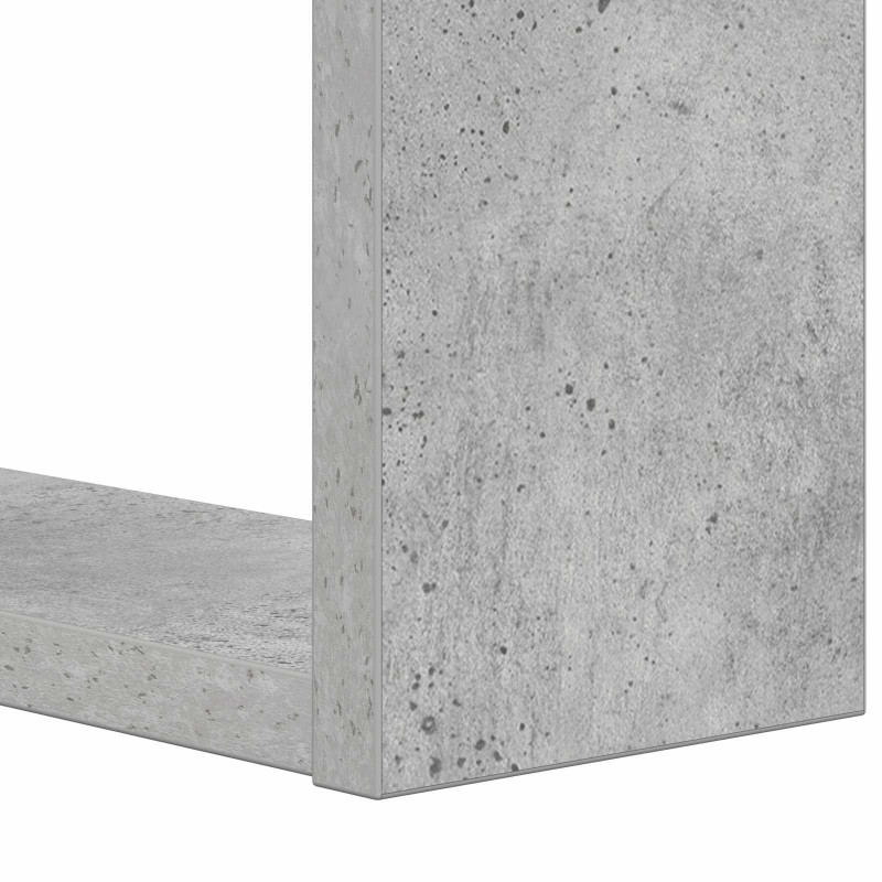 Półka na książki Betonowy szary 52 x 25 x 71,5 cm