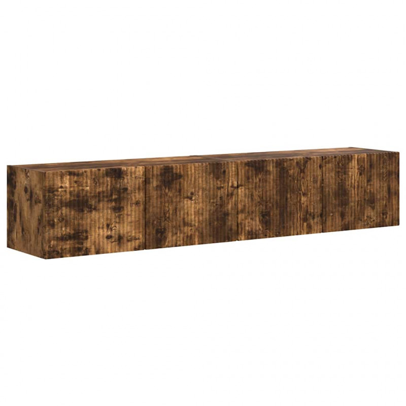 Szafka pod telewizor 2 pcs Dąb wędzony 78,5 x 31 x 29,5 cm