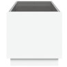 Stolik kawowy z LED Infinity, biały, 70x50x50 cm