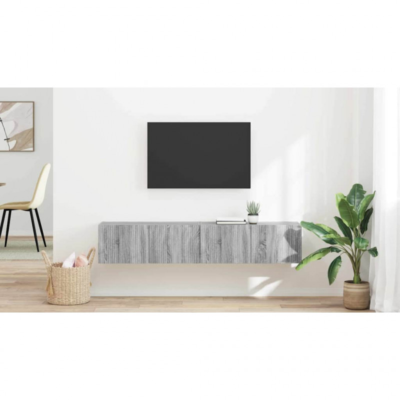 Szafka pod telewizor 2 pcs Szary Sonoma 78,5 x 31 x 29,5 cm