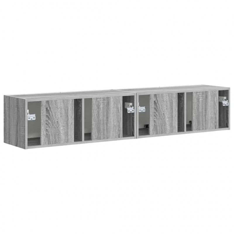 Szafka pod telewizor 2 pcs Szary Sonoma 78,5 x 31 x 29,5 cm