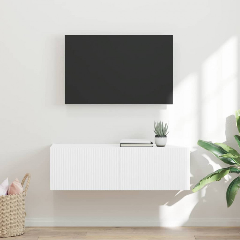 Szafka pod telewizor Biały 98 x 31 x 29,5 cm