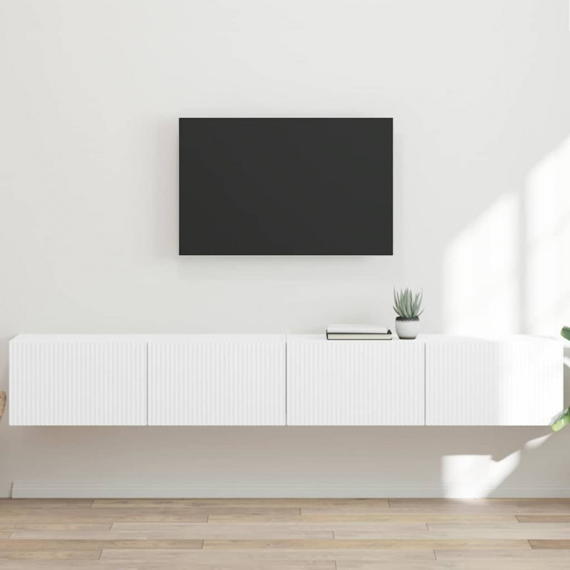 Szafka pod telewizor 2 pcs Biały 98 x 31 x 29,5 cm