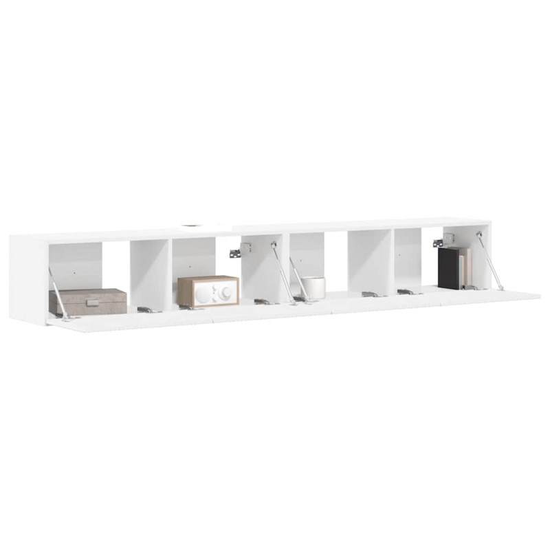 Szafka pod telewizor 2 pcs Biały 98 x 31 x 29,5 cm