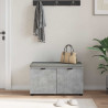 Ławka w przedpokoju z poduszką Betonowy Szary 80 x 38 x 46 cm