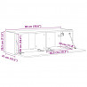 Szafka pod telewizor Czarny 98 x 31 x 29,5 cm