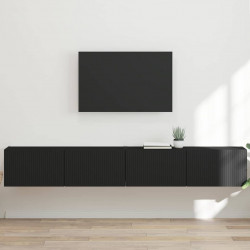 Szafka pod telewizor 2 pcs Czarny 98 x 31 x 29,5 cm