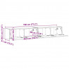 Szafka pod telewizor 2 pcs Sonoma 98 x 31 x 29,5 cm