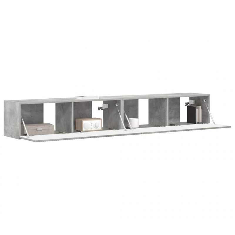 Szafka pod telewizor 2 pcs Betonowy 98 x 31 x 29,5 cm