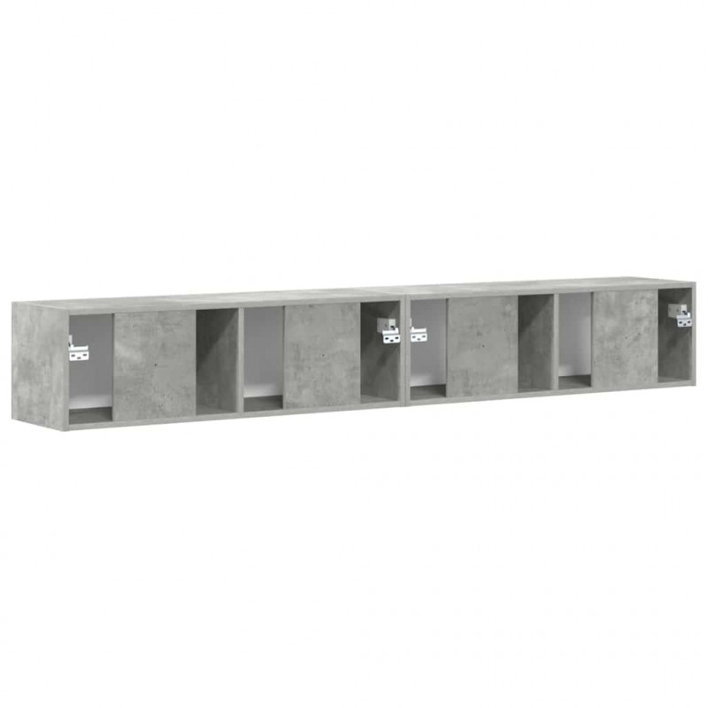 Szafka pod telewizor 2 pcs Betonowy 98 x 31 x 29,5 cm