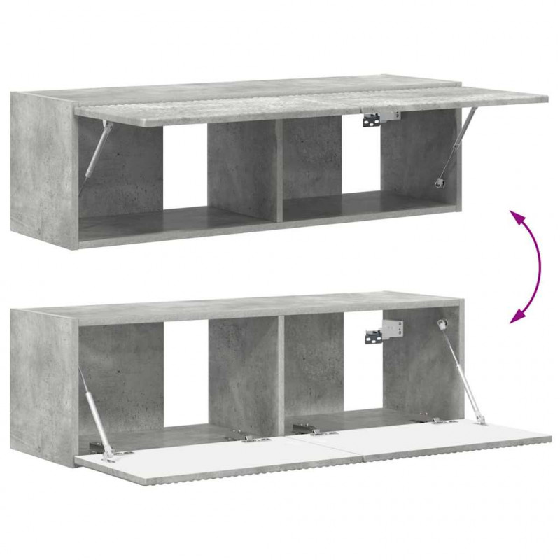 Szafka pod telewizor 2 pcs Betonowy 98 x 31 x 29,5 cm