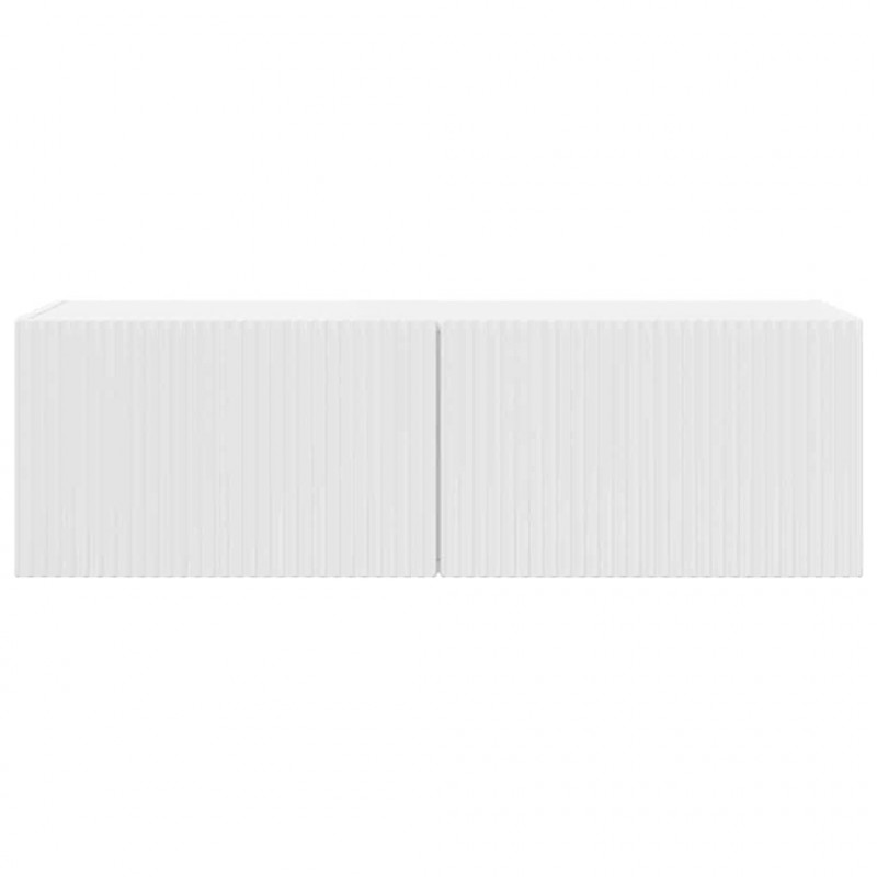Szafka pod telewizor Błyszcząca biel 98 x 31 x 29,5 cm