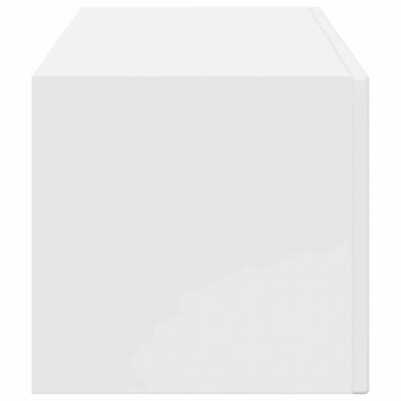Szafka pod telewizor Błyszcząca biel 98 x 31 x 29,5 cm