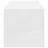 Szafka pod telewizor Błyszcząca biel 98 x 31 x 29,5 cm