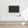 Szafka pod telewizor 2 pcs Błyszcząca biel 98 x 31 x 29,5 cm