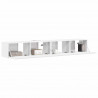 Szafka pod telewizor 2 pcs Błyszcząca biel 98 x 31 x 29,5 cm