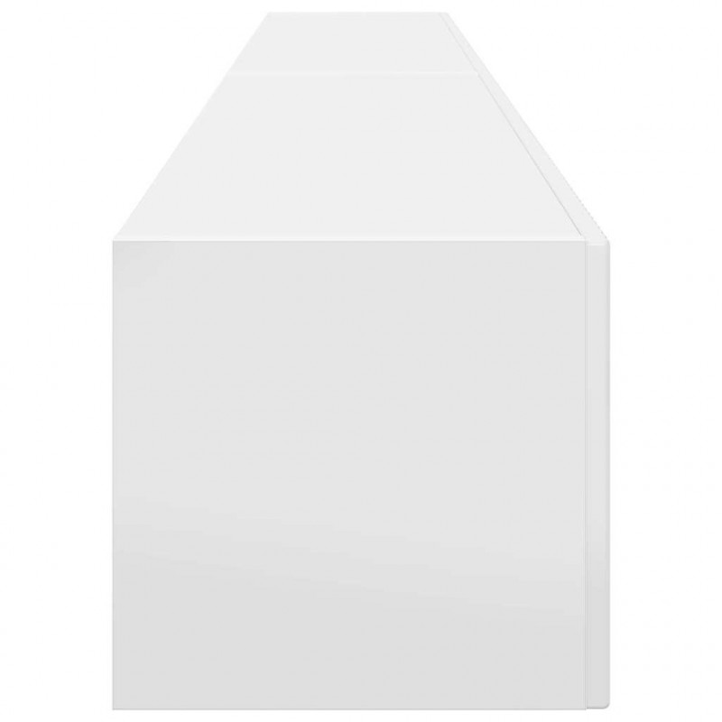 Szafka pod telewizor 2 pcs Błyszcząca biel 98 x 31 x 29,5 cm