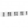Szafka pod telewizor 2 pcs Błyszcząca biel 98 x 31 x 29,5 cm