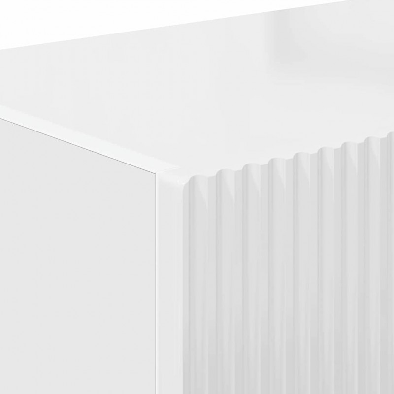 Szafka pod telewizor 2 pcs Błyszcząca biel 98 x 31 x 29,5 cm