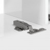 Szafka pod telewizor 2 pcs Błyszcząca biel 98 x 31 x 29,5 cm