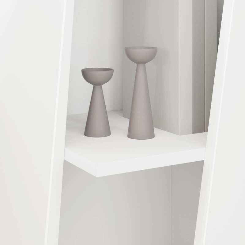 Półka boczna Biały 33 x 32 x 100,5 cm Materiał drewnopochodny