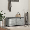 Ławka w przedpokoju z poduszką Betonowy Szary 100 x 38 x 46 cm