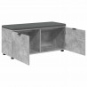 Ławka w przedpokoju z poduszką Betonowy Szary 100 x 38 x 46 cm