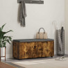 Ławka w przedpokoju z poduszką Dąb Wędzony 100 x 38 x 46 cm