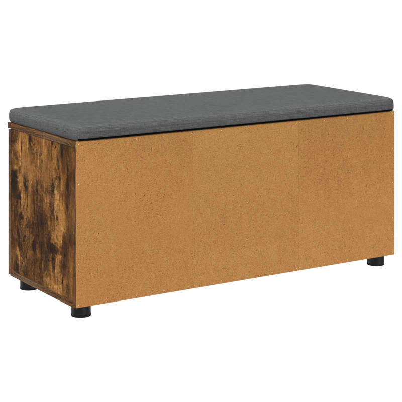 Ławka w przedpokoju z poduszką Dąb Wędzony 100 x 38 x 46 cm