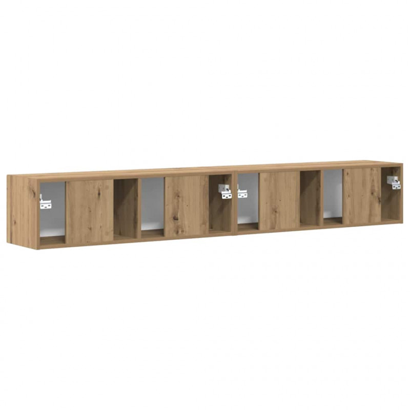 Szafka pod telewizor 2 pcs Dąb rzemieślniczy 98 x 31 x 29,5 cm