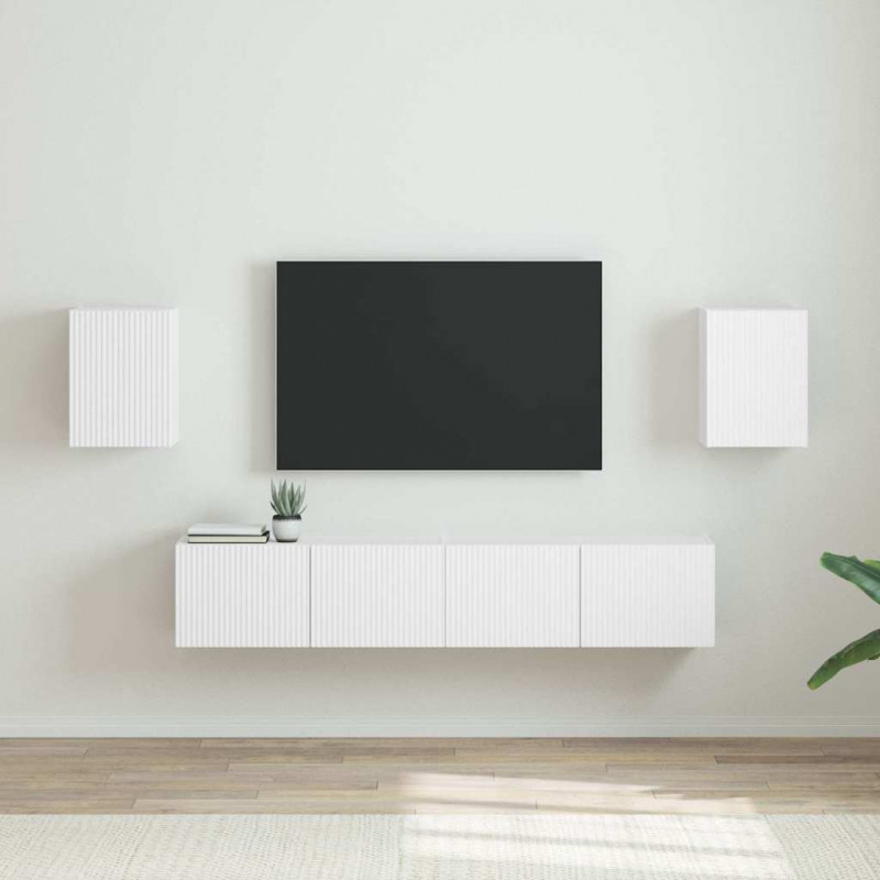 Szafka pod telewizor 2 pcs Biały 30 x 31 x 40 cm