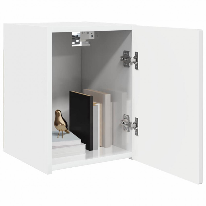 Szafka pod telewizor Błyszcząca biel 30 x 31 x 40 cm