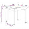 Stolik kawowy Dąb rzemieślniczy 40 x 40 x 36 cm