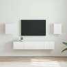 Szafka pod telewizor 2 pcs Błyszcząca biel 30 x 31 x 40 cm