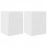 Szafka pod telewizor 2 pcs Błyszcząca biel 30 x 31 x 40 cm