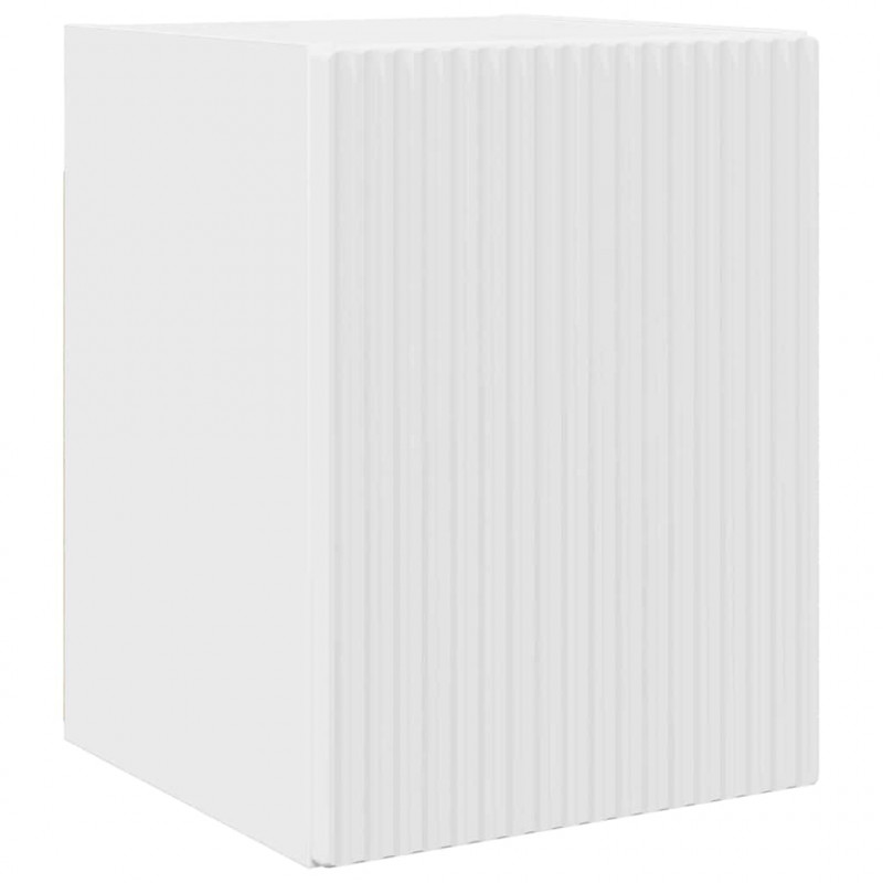 Szafka pod telewizor 2 pcs Błyszcząca biel 30 x 31 x 40 cm