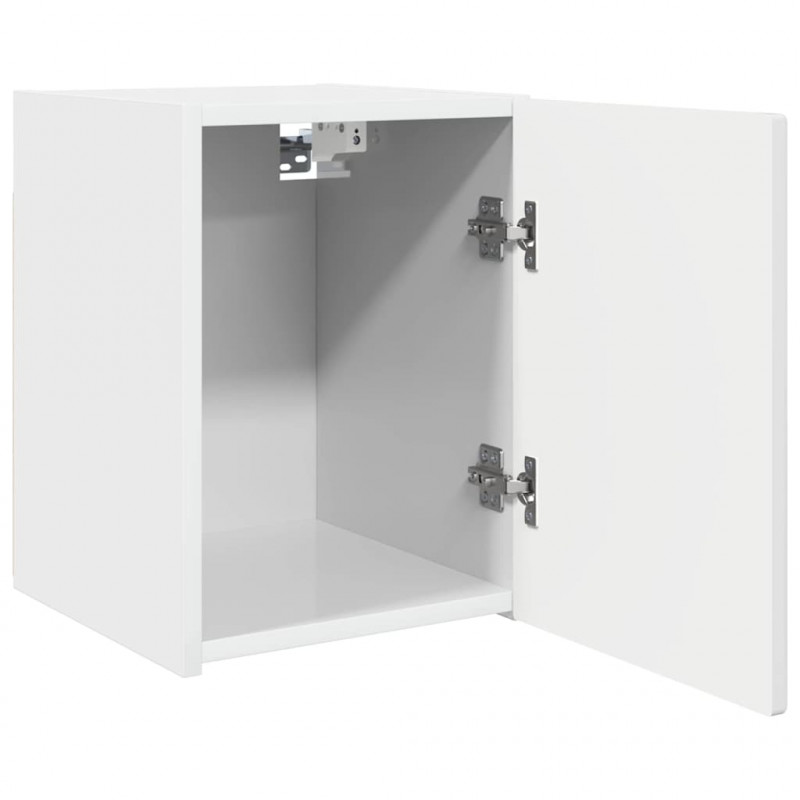 Szafka pod telewizor 2 pcs Błyszcząca biel 30 x 31 x 40 cm