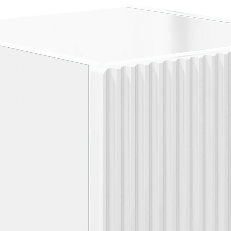 Szafka pod telewizor 2 pcs Błyszcząca biel 30 x 31 x 40 cm