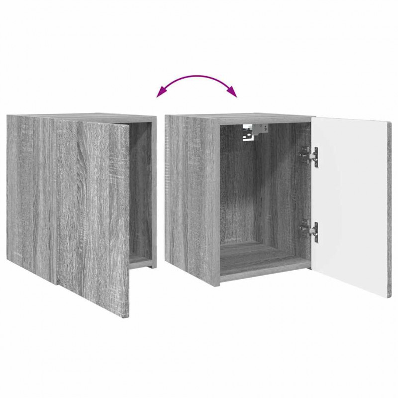 Szafka pod telewizor Szary Sonoma 30 x 31 x 40 cm