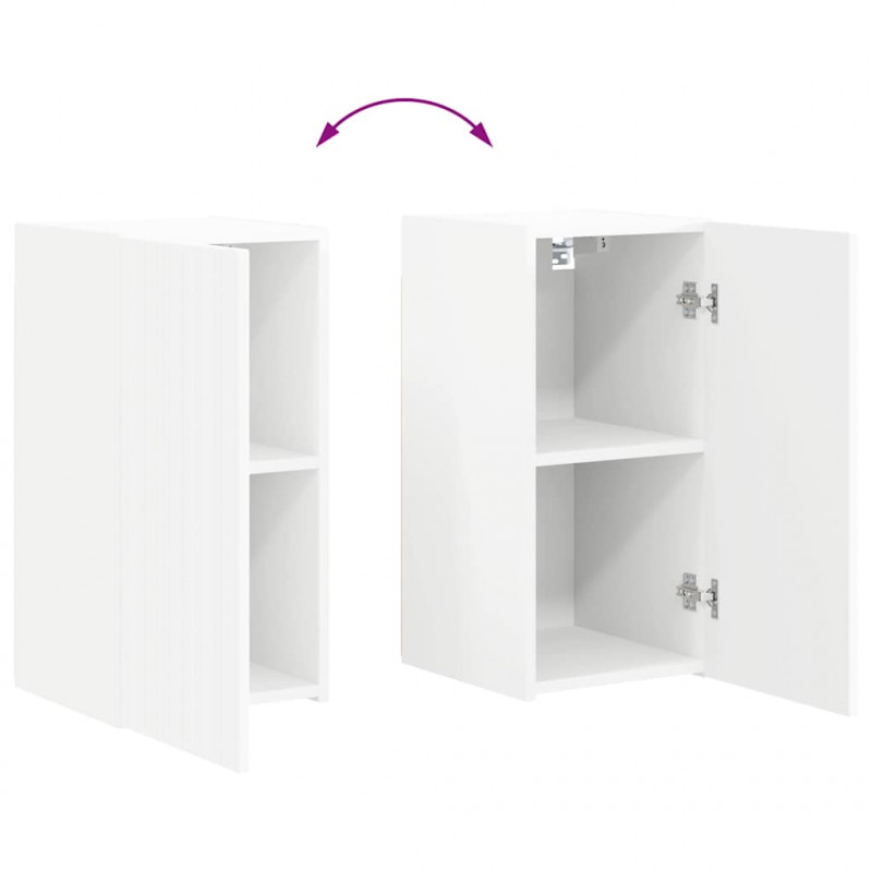 Szafka pod telewizor 2 pcs Biały 30 x 31 x 60 cm