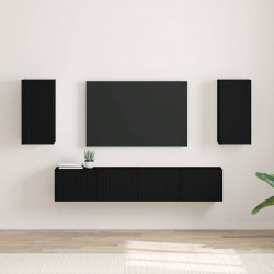 Szafka pod telewizor 2 pcs Czarny 30 x 31 x 60 cm