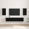 Szafka pod telewizor 2 pcs Czarny 30 x 31 x 60 cm
