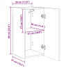 Szafka pod telewizor 2 pcs Sonoma 30 x 31 x 60 cm